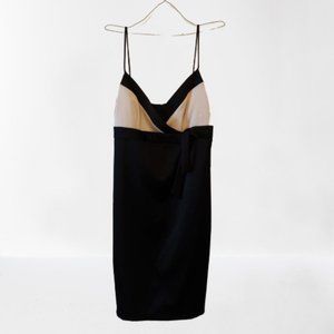 NWT Trixxi Black & Champagne Bow Tie Dress Sz 9